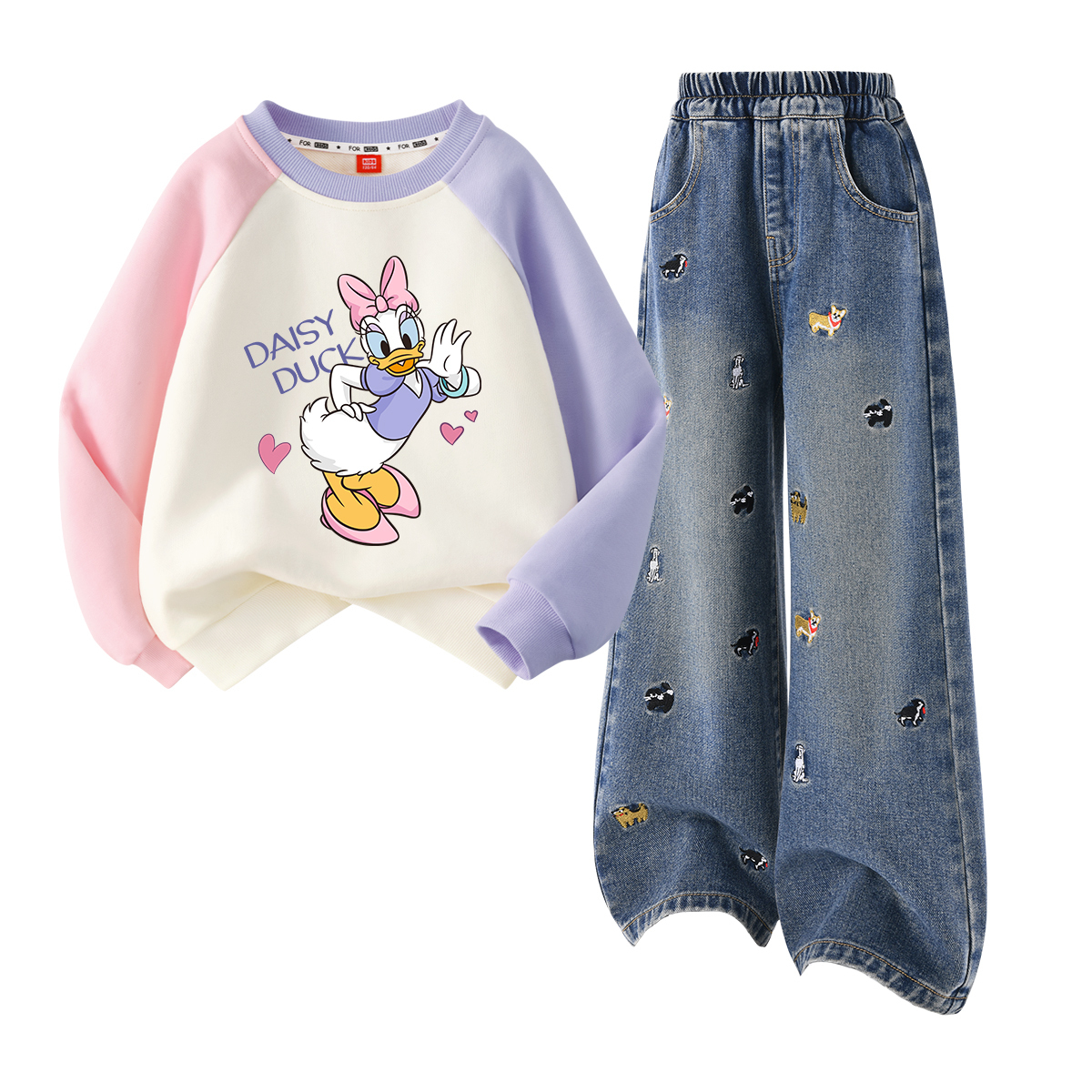 

Детская повседневная спортивная одежда Disney, фиолетовый