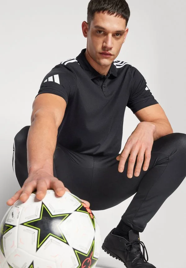 Поло-Рубашка squadra25 c Adidas Performance, Black/White — фото 4