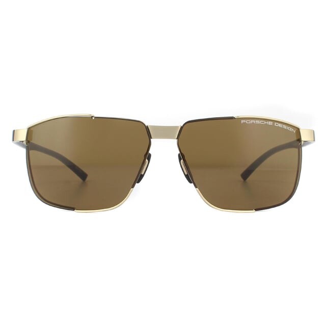 

Мужские солнцезащитные очки без оправы коричневые Porsche Design, желтый