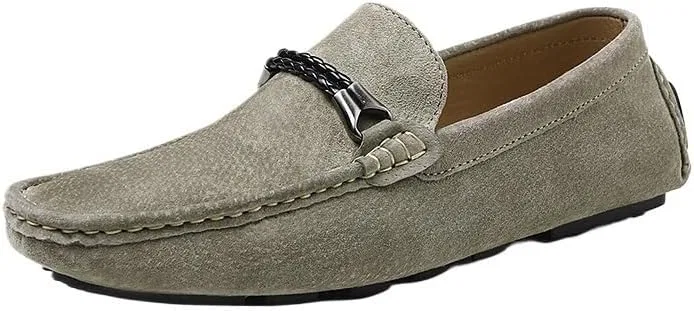 Лоферы замшевые Loafers Green UOPYNE