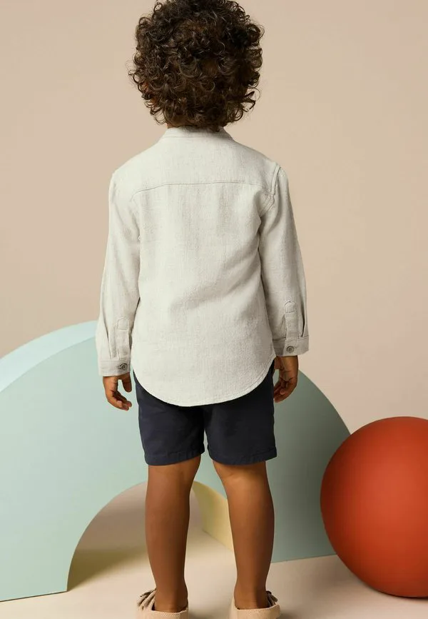 Футболка с длинными рукавами стандартного кроя Next, Neutral Linen — фото 2