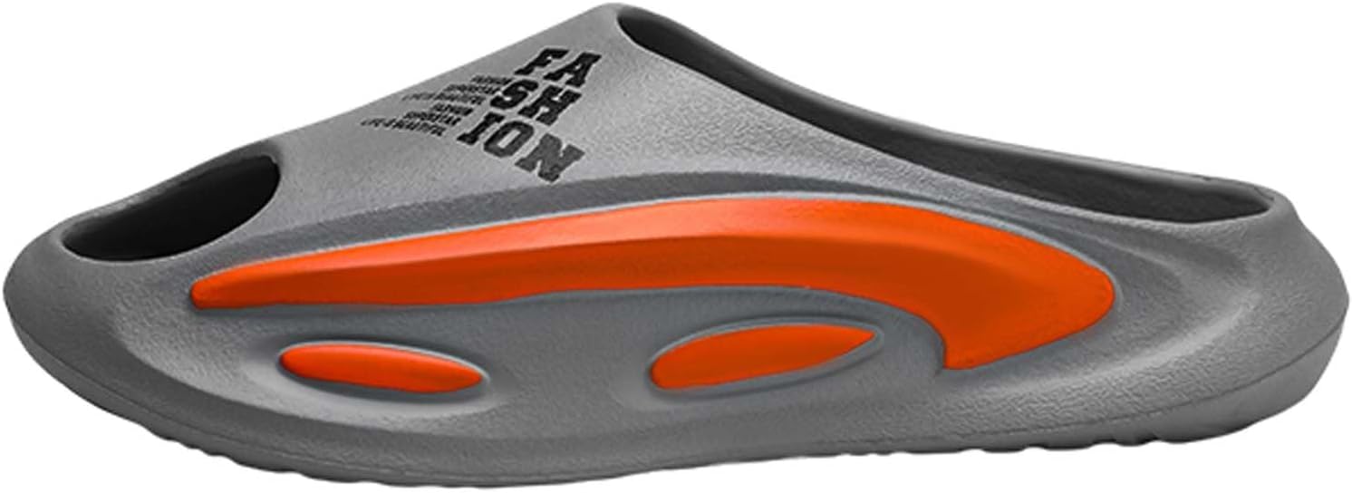 

Мужские шлепанцы для душа с толстой подошвой, противоскользящие летние шлепанцы из EVA для ношения на улице Generic, серый