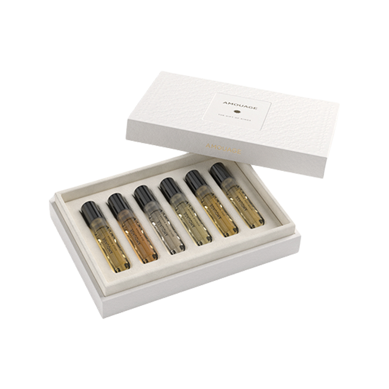 

Набор пробников парфюма luxury scent delight 6 шт eau de parfum edp корица жасмин AMOUAGE