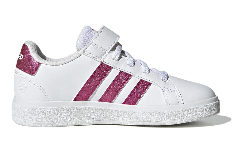 GRAND COURT Kids Скейтбординг Кроссовки Детские низкие белые/розово-красные Adidas Neo — фото 2