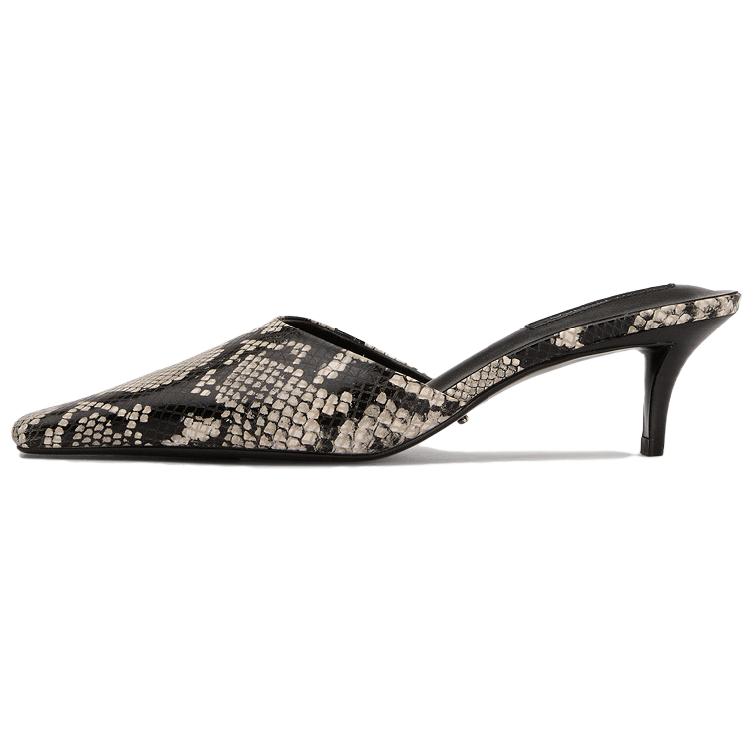 Tony Bianco Закрытые тапочки женские с принтом под змеиную кожу, цвет Snakeskin Print