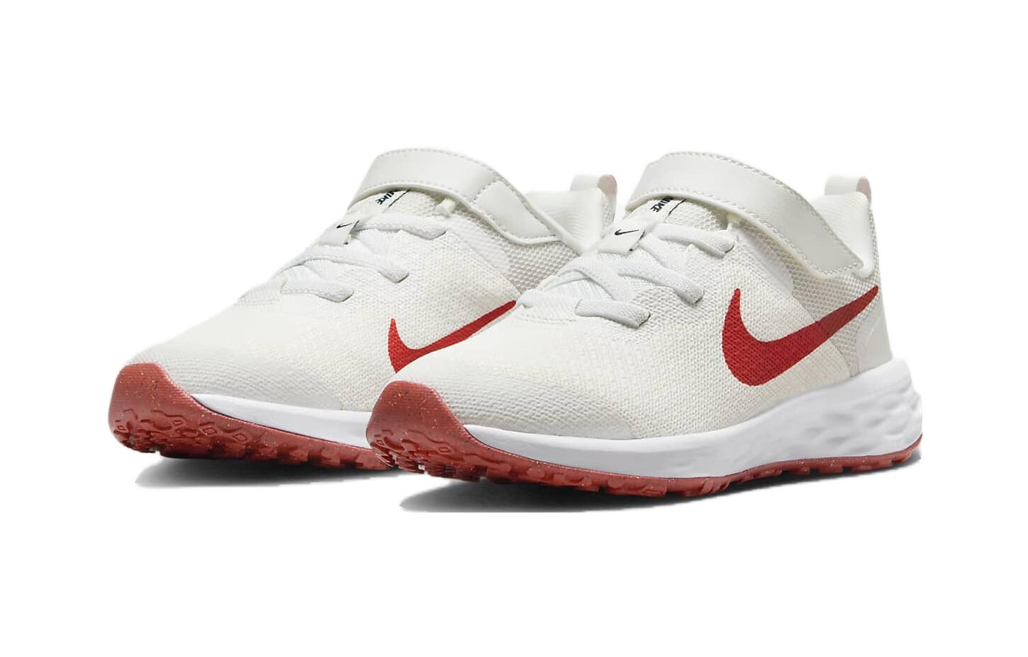 REVOLUTION 6 Детские кроссовки PS Low-top Белые/Красные Nike, белый/красный — фото 2
