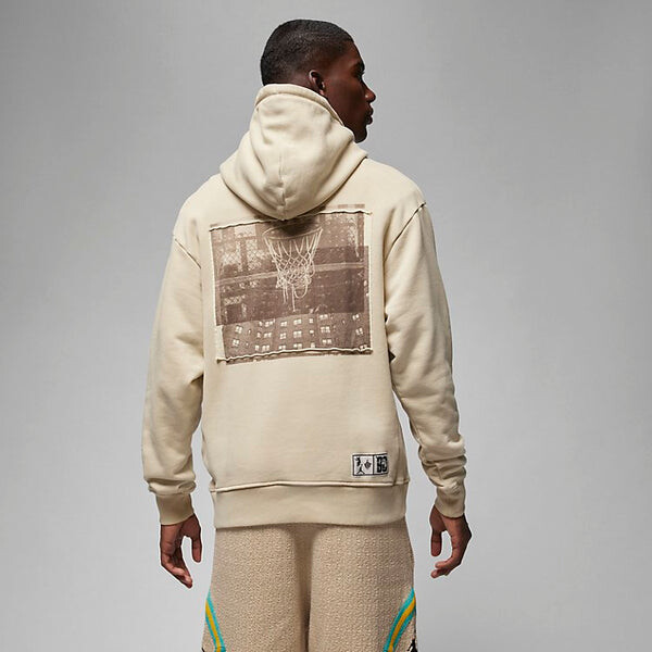 Толстовка Air Jordan x UNION x Bephies Beauty Supply Fleece Hoodie 'Rattan', цвет rattan/beach/baroque brown — фото 2