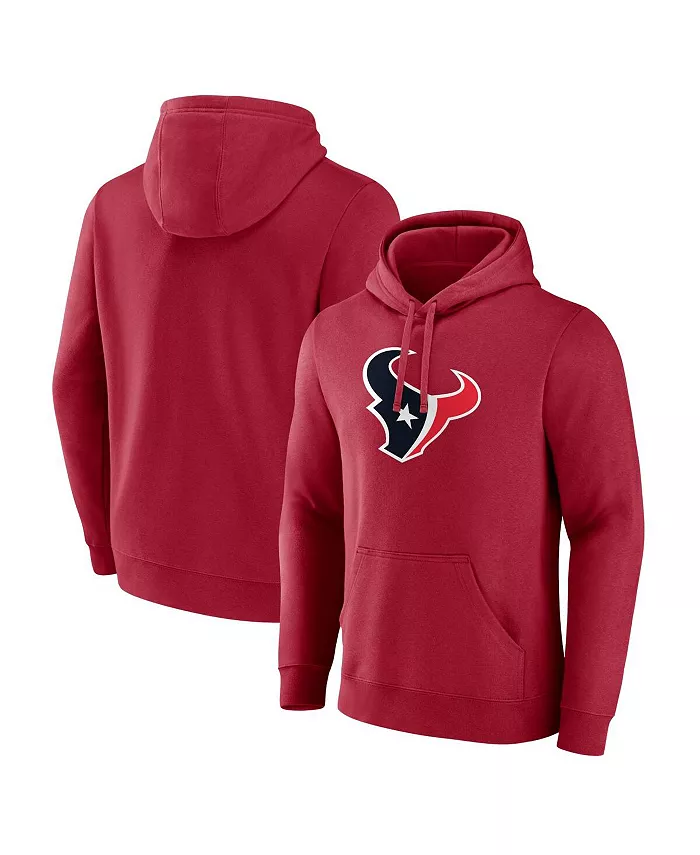 

Мужская толстовка с капюшоном Houston Texans с основным логотипом Fanatics, красный