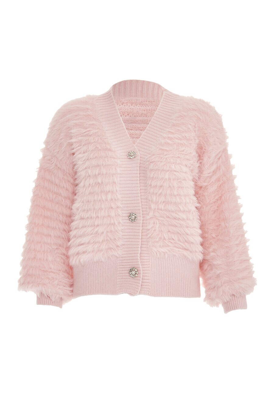

Вязаный кардиган faina Knit Cardigan, розовый