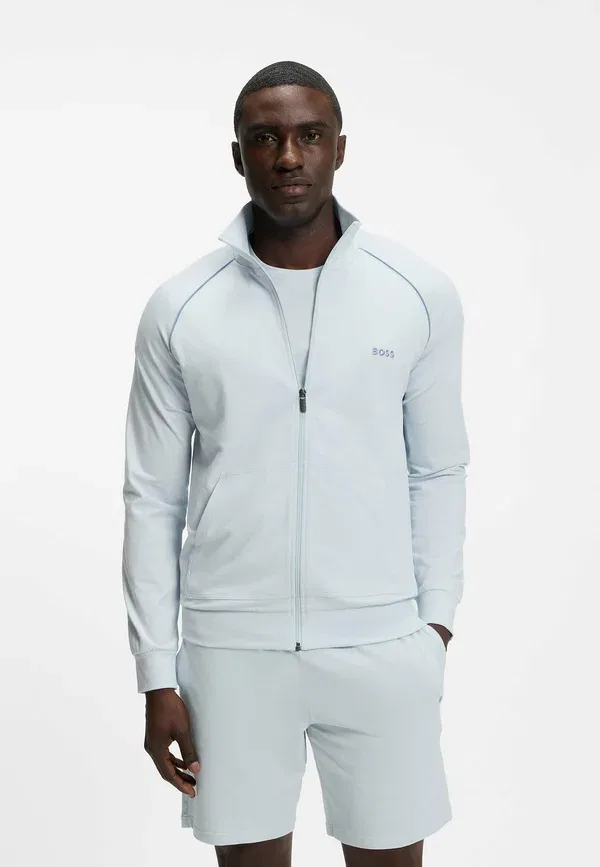 Куртка Mix&Match jacket z zip up sweatshirt Boss, открытый голубой