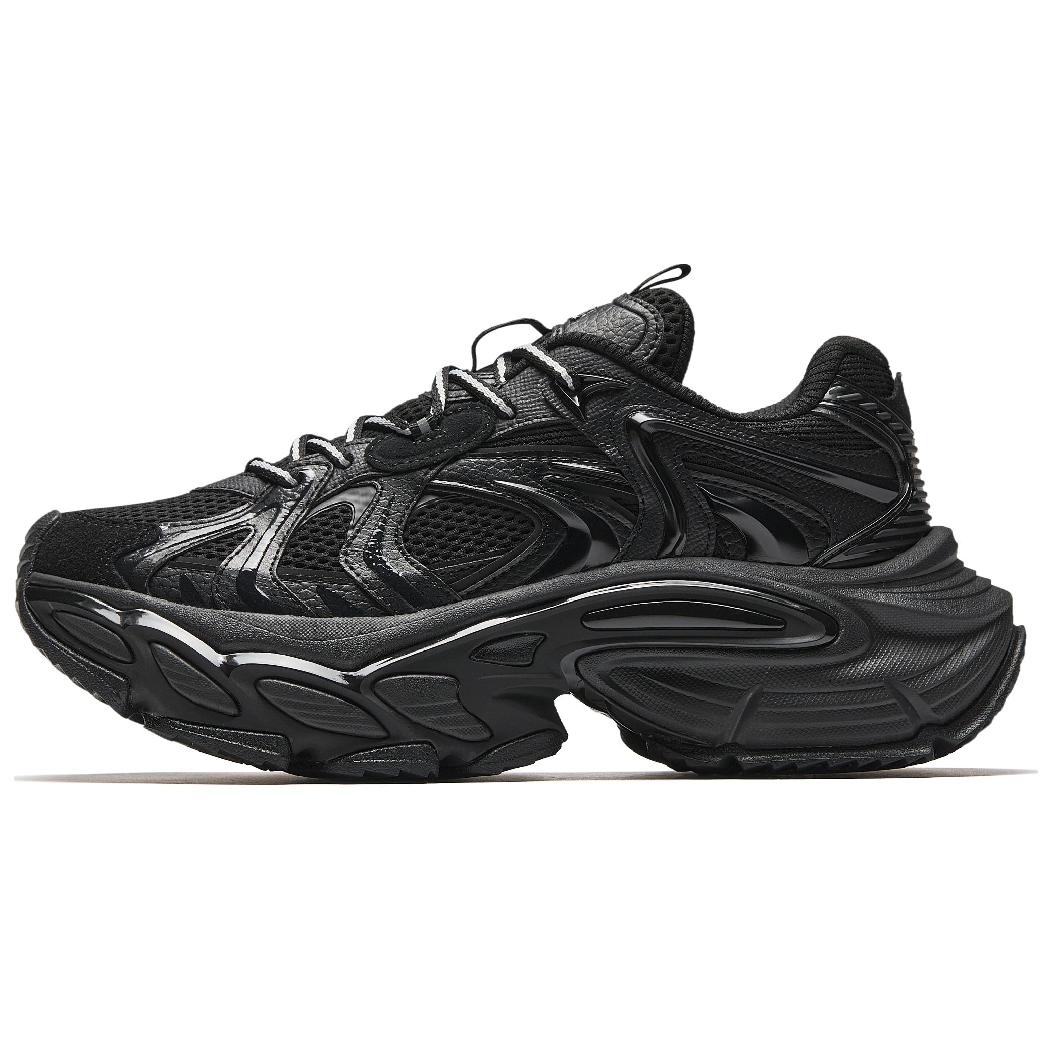 

ANTA Кроссовки Anti-Slip Wear-Resistant Low-Top Chunky Sneakers Men's Black