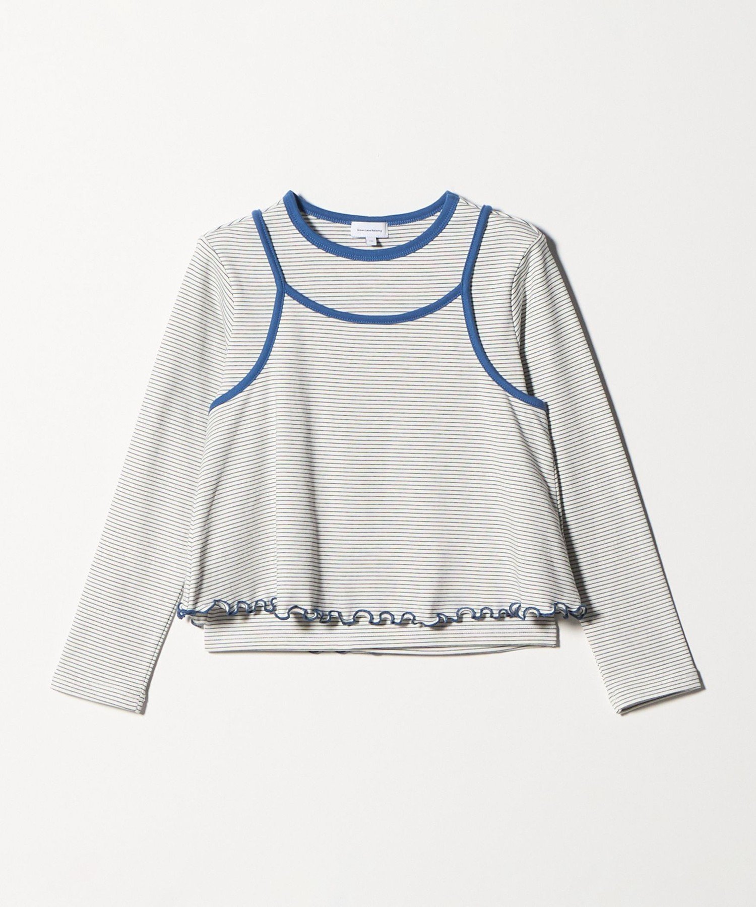 Полосатая футболка + комплект из майки и топа / Детский размер 140-160 см UNITED ARROWS green label relaxing, OFF WHITE