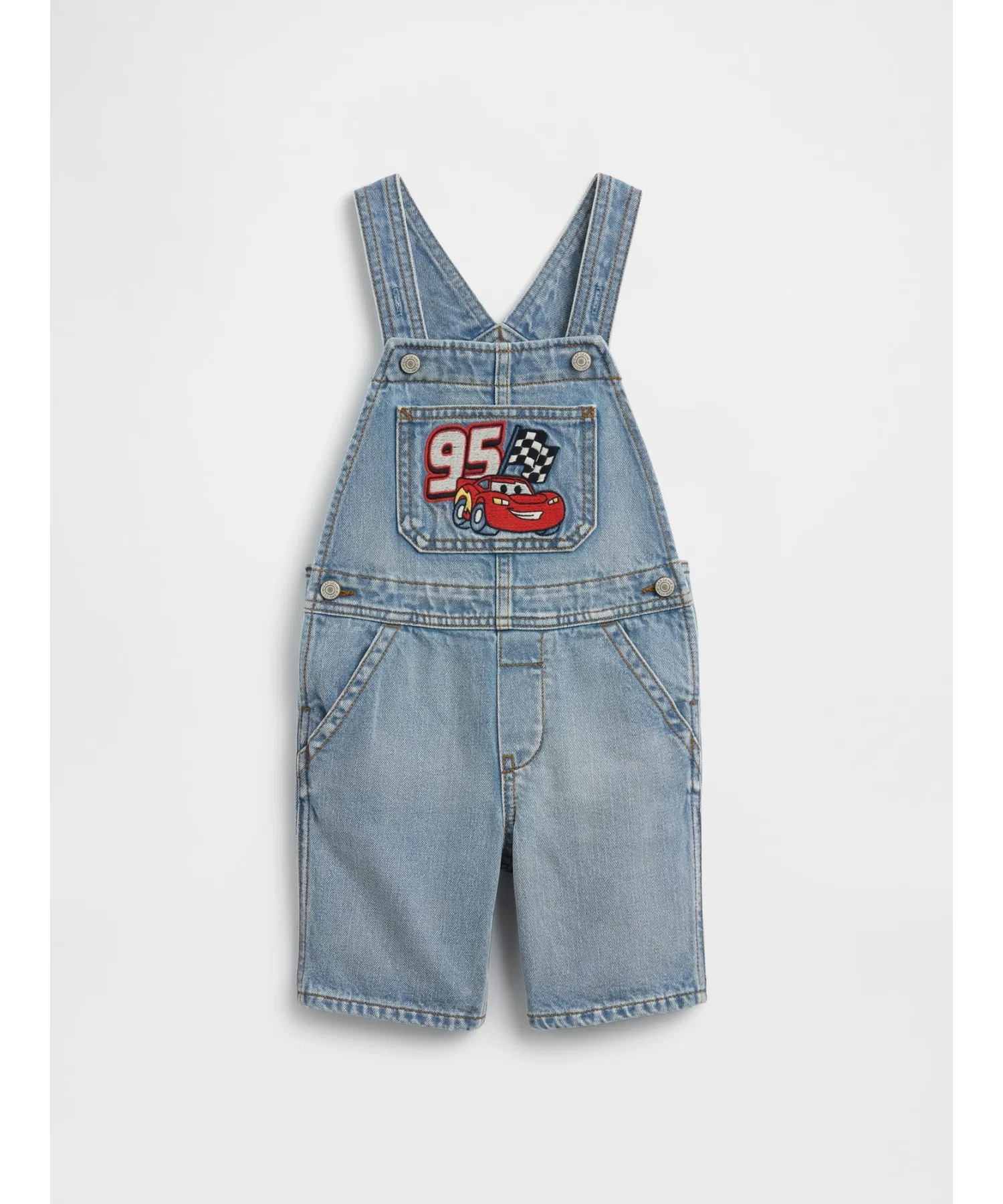 Джинсовый комбинезон свободного кроя babyGap x Disney Cars