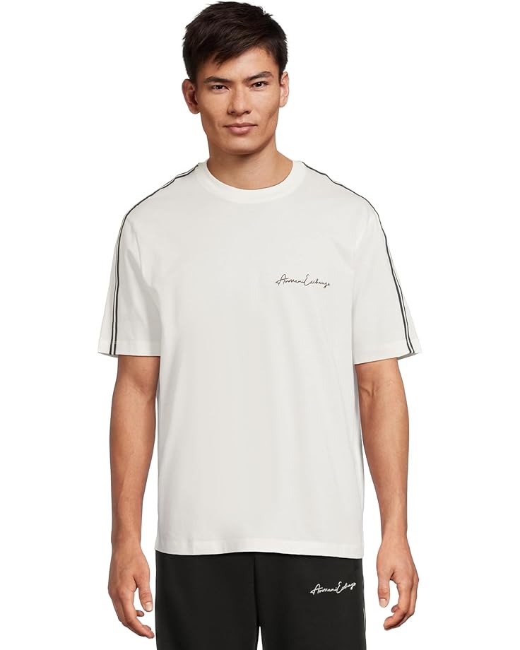 

Футболка Armani Exchange Signature Logo Tee, цвет Off White