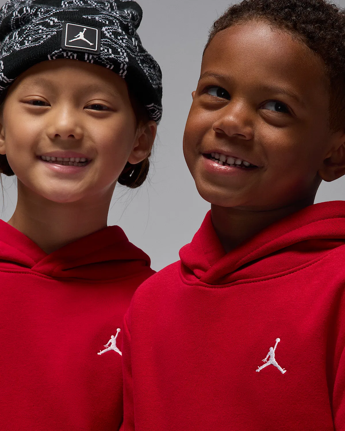 Детский комплект из 2 предметов: толстовка с капюшоном Jordan Brooklyn Fleece, Gym Red — фото 4