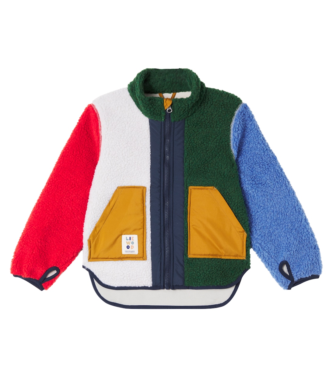 

Ноам куртка-тедди с цветными блоками Liewood, Garden Green Multi Mix