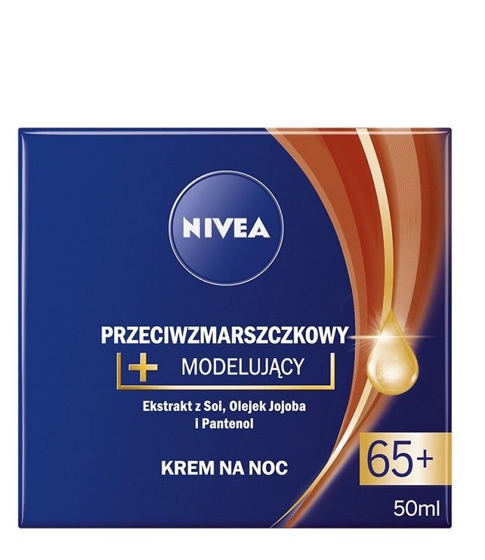 

Nivea Przeciwzmarszczkowy + Modelujący 65+ крем для лица на ночь, 50 ml