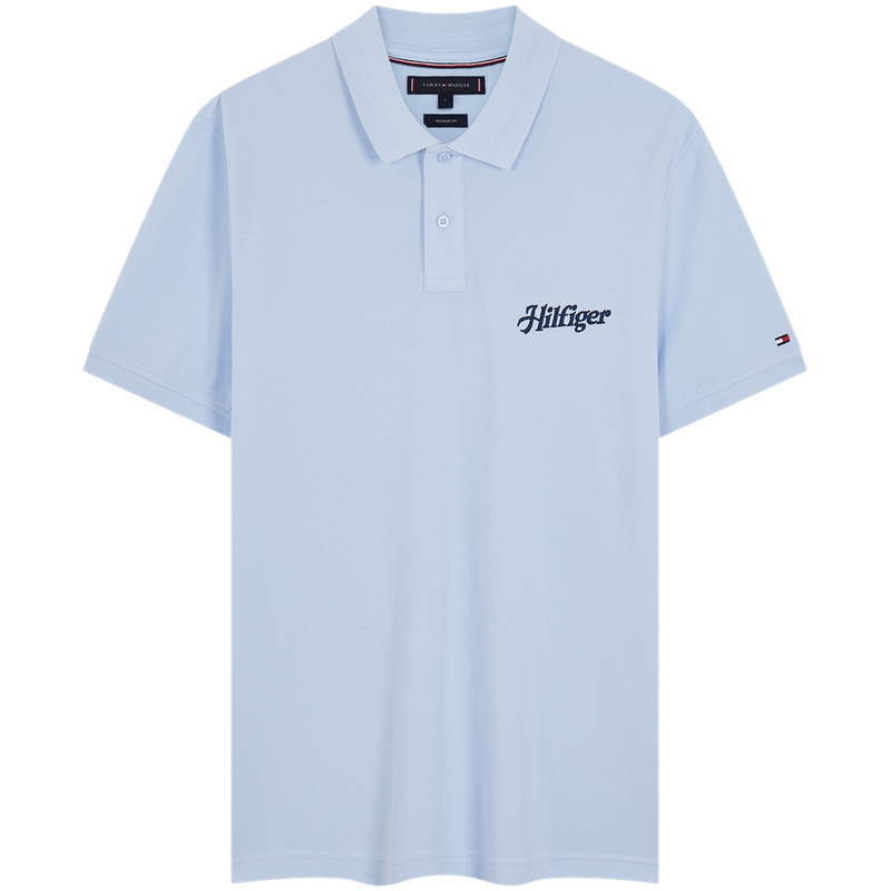 

Мужская поло Tommy Hilfiger, светло-голубой, Синий, Мужская поло Tommy Hilfiger, светло-голубой