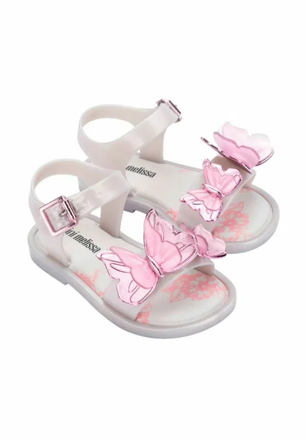 Обувь детская Mini Melissa, bn pearly white/pink, жемчужно-белый/розовый — фото 2
