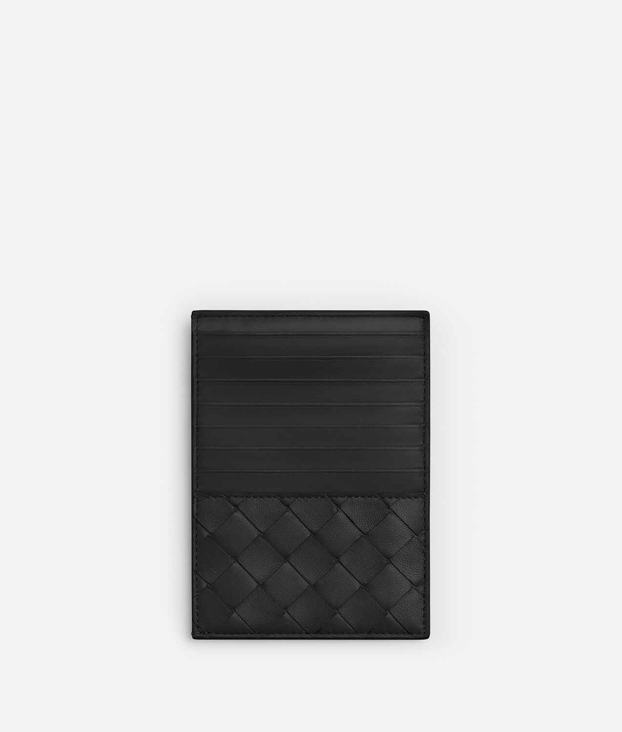 

Визитница Intrecciato с отделением для монет Bottega Veneta, черный