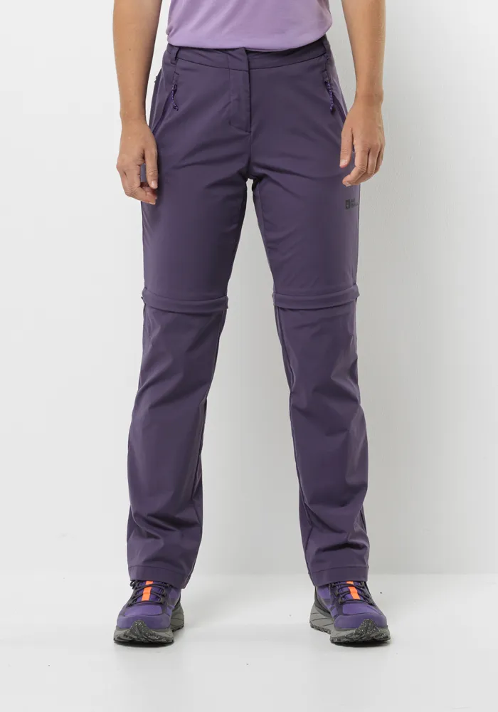 

Функциональные брюки Jack Wolfskin "GLASTAL ZIP OFF PANTS W", цвет Dark-Grape