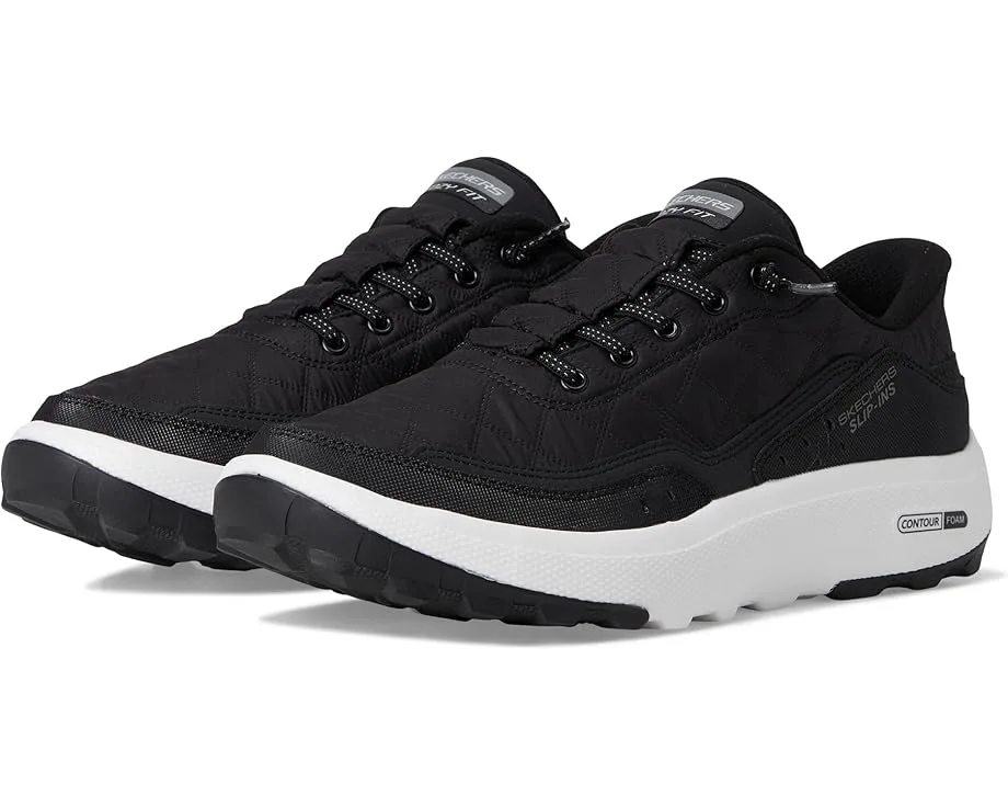 Кроссовки SKECHERS Urban Explore Cozy Fit Hands Free Slip-in, Black/White