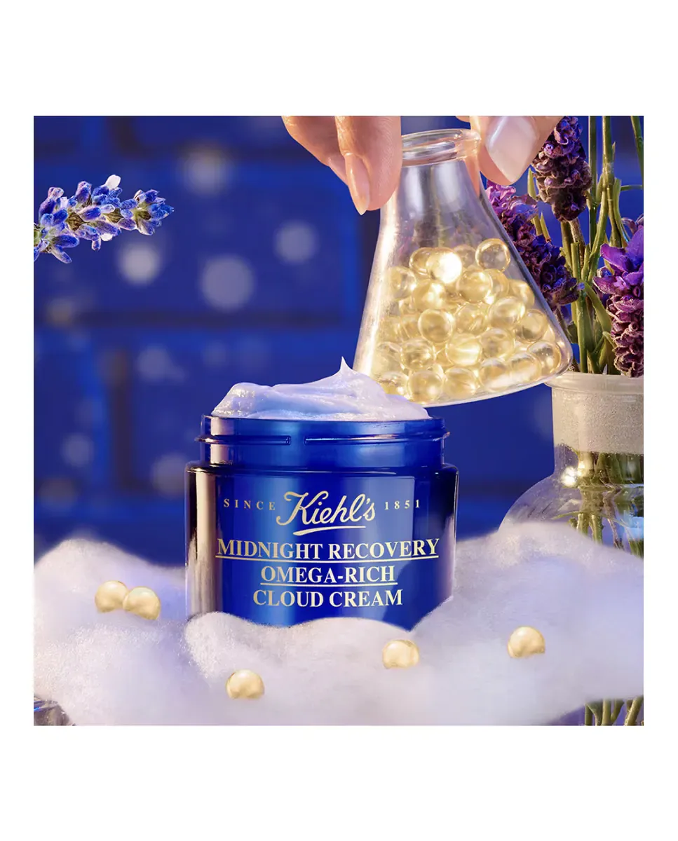 Сыворотка Kiehl's — Ночная Midnight Recovery Omega Rich Cloud Cream, 50 мл — фото 3