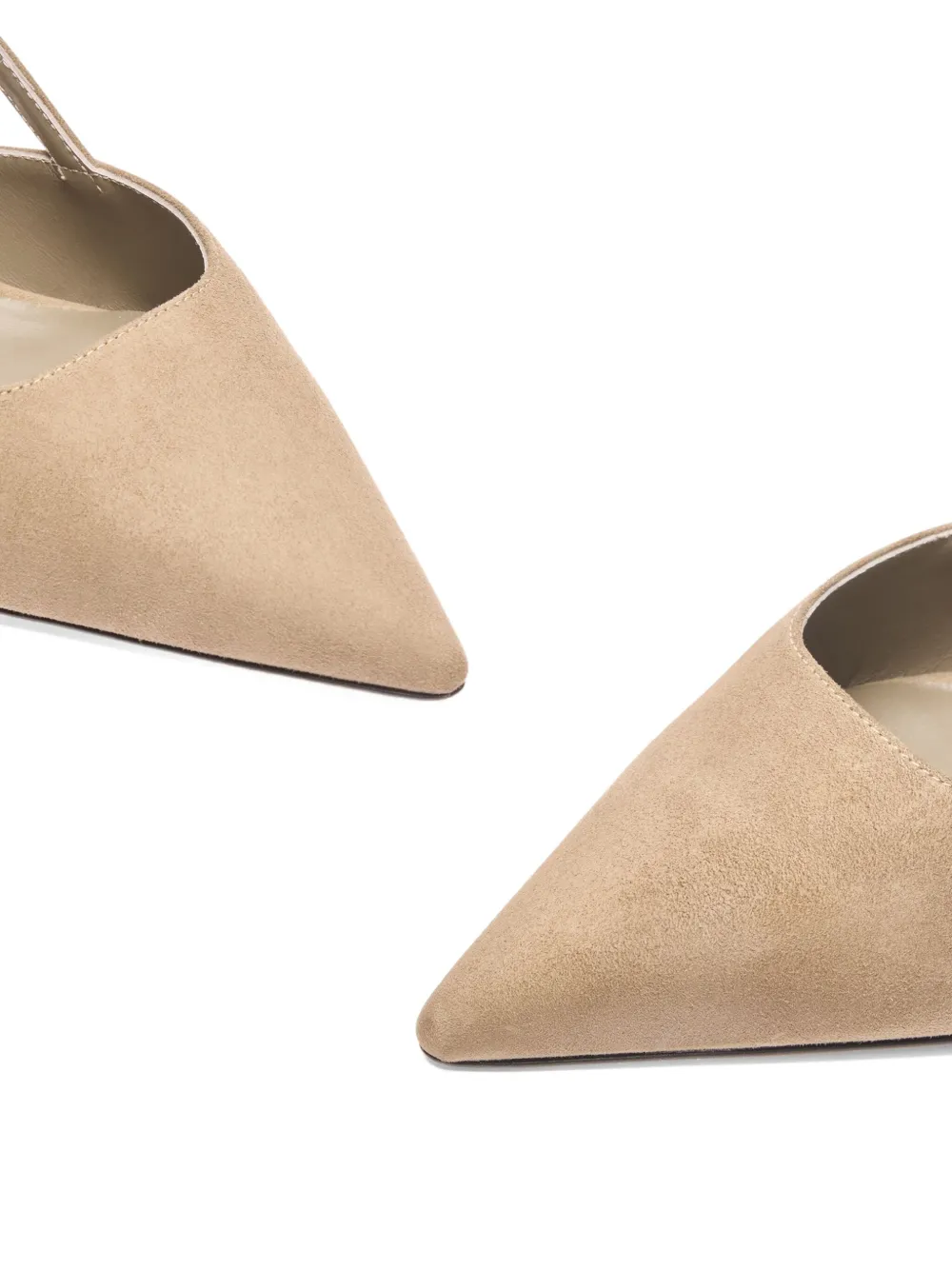 Туфли Vinnie 50 с ремешком на пятке и заостренным носком Stuart Weitzman, коричневый — фото 4