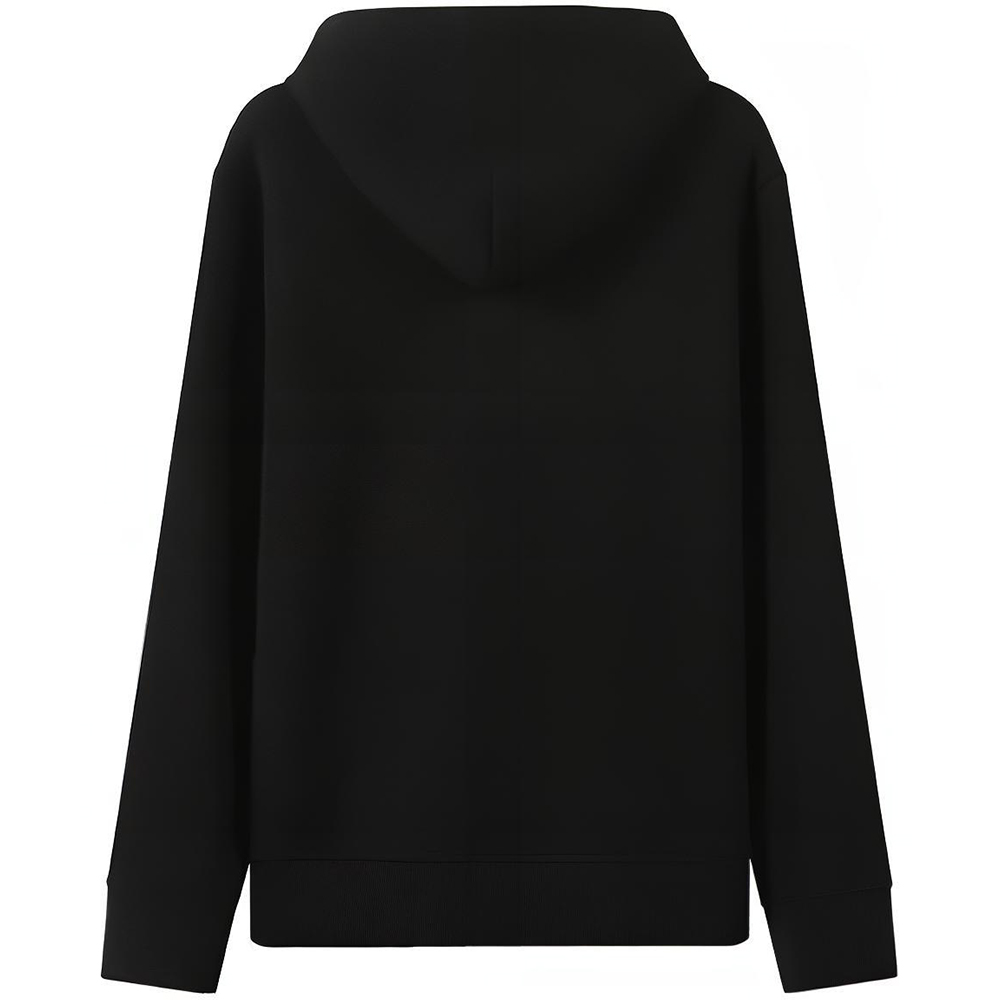 Толстовка с капюшоном на шнурке и нашивкой с логотипом EMPORIO ARMANI, черный — фото 4