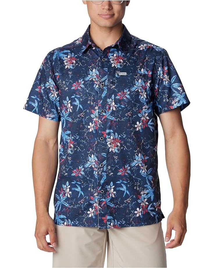 

Рубашка Columbia Super Slack Tide Camp, цвет Collegiate Navy Palmeria