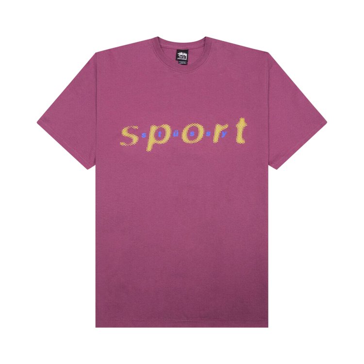 

Футболка Stussy Dot Sport Tee, фиолетовый