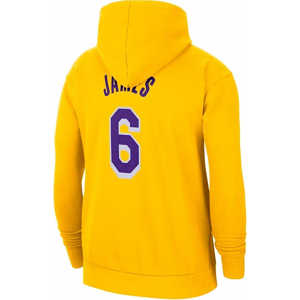 Толстовка Nba La Lakers Lebron James #6 Nike, желтый — фото 4