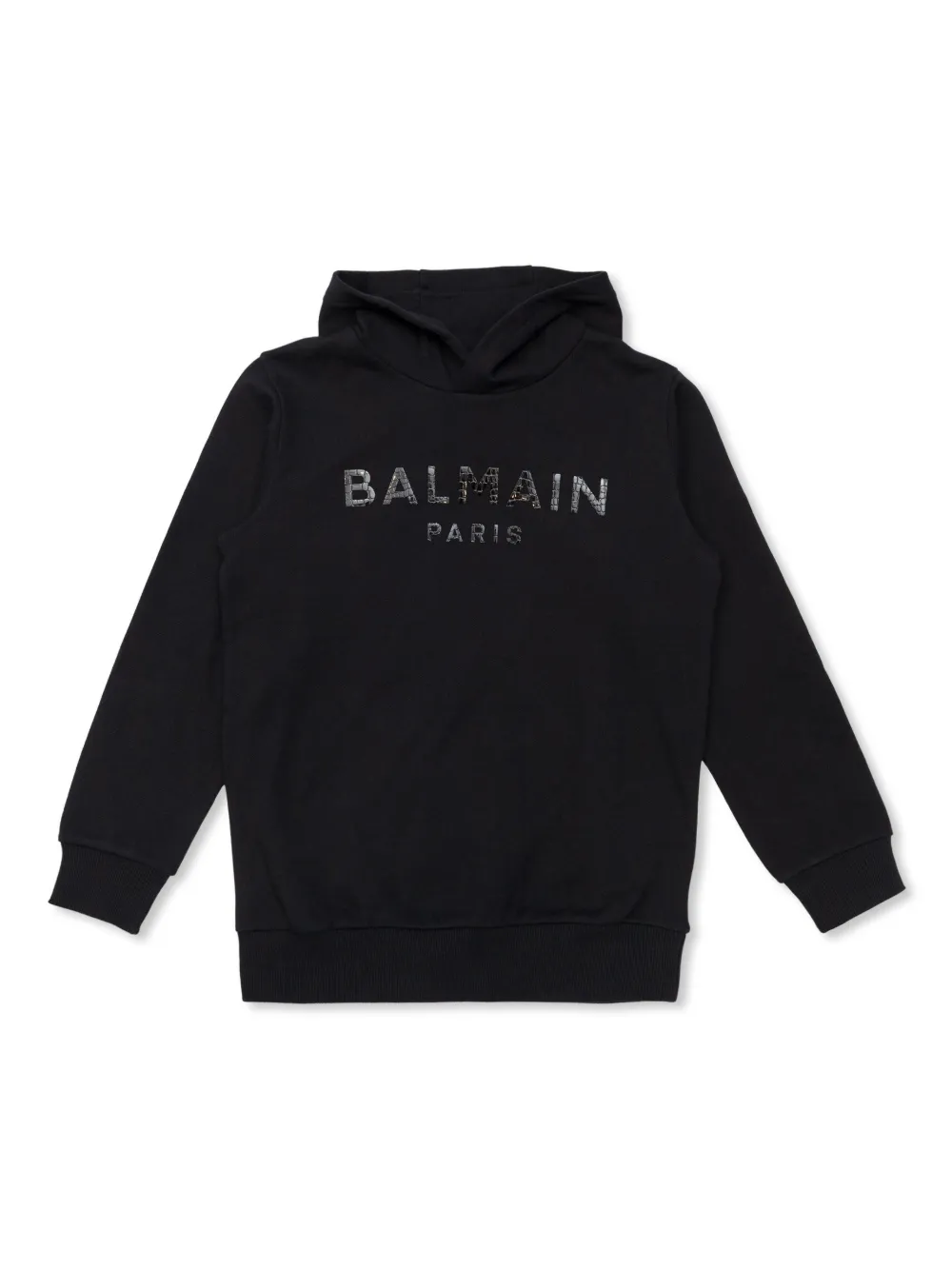 

Худи с логотипом Balmain Kids, черный