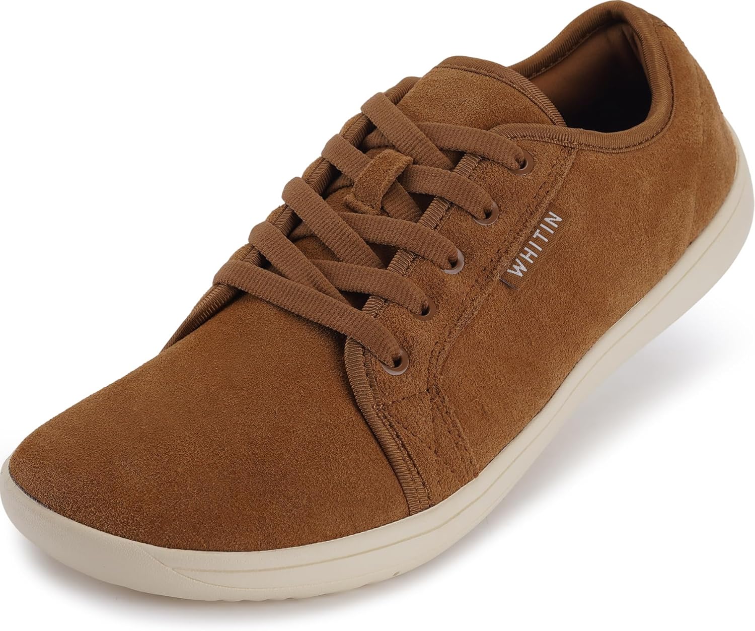 

Мужские широкие кроссовки WHITIN из натуральной кожи, Минималистичные модные кроссовки, Подошва с нулевым перепадом высоты, W81v5 Brown