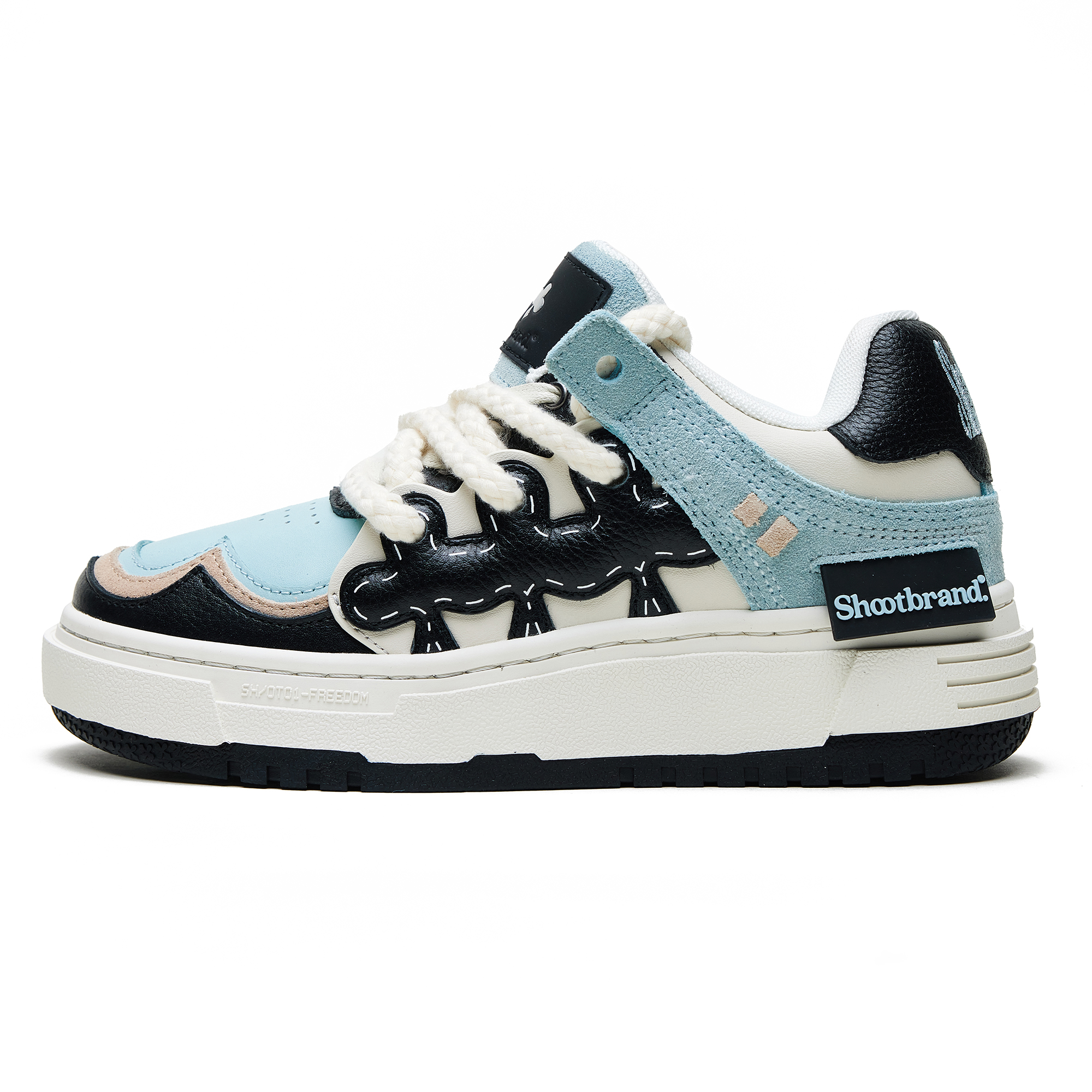 

Кроссовки SHOOT BRAND Skateboarding Shoes Unisex Low-top Blue/White, синий