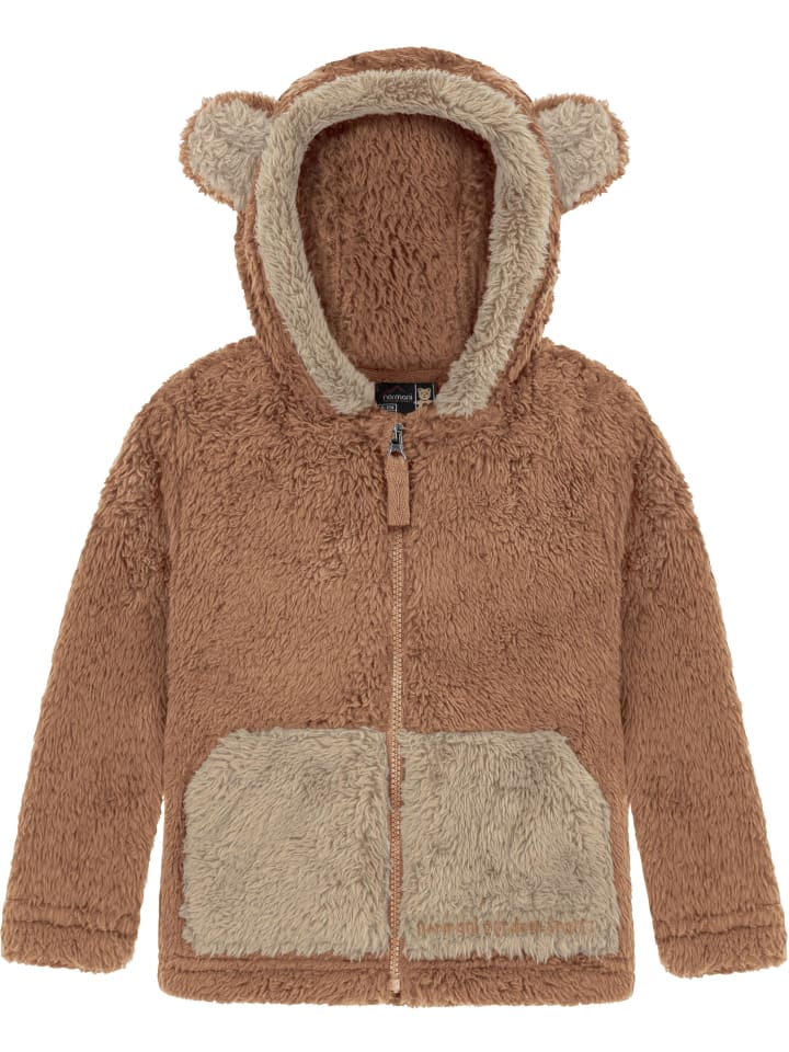 Детская плюшевая куртка Barvas коричневого цвета Normani Outdoor Sports — фото 2