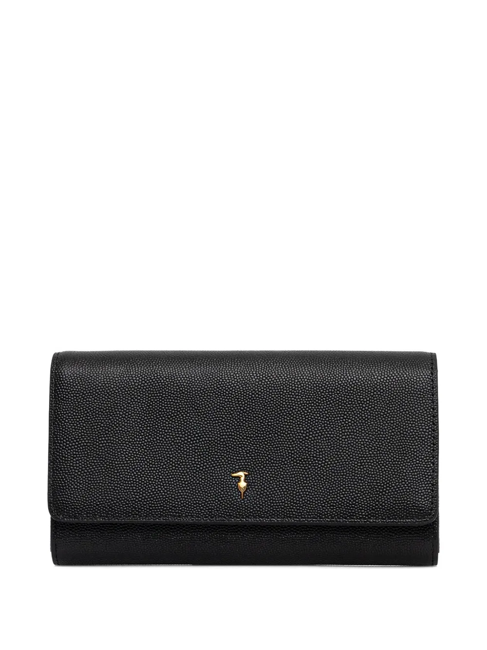 

Кожаный кошелек с логотипом Trussardi, черный