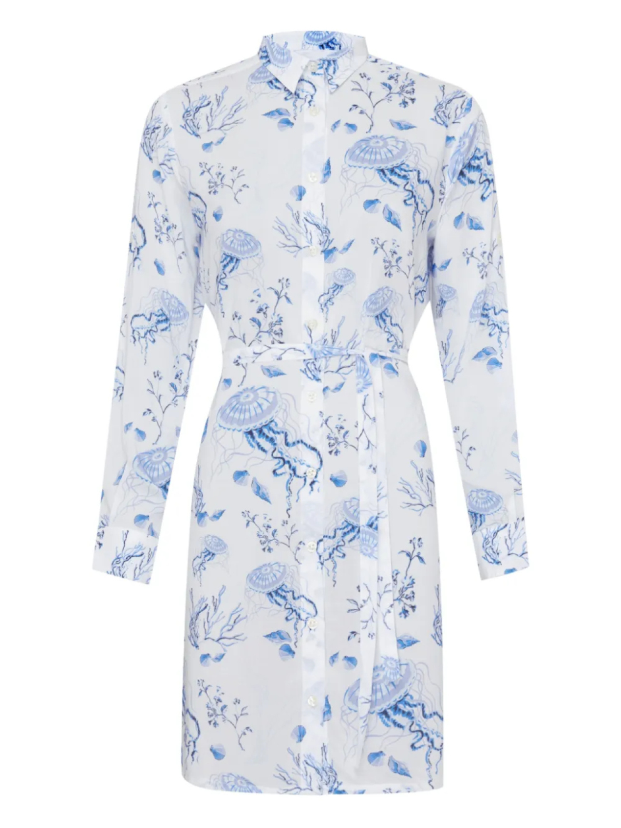 

Платье Vilebrequin Medusa and Shells midi shirt, белый