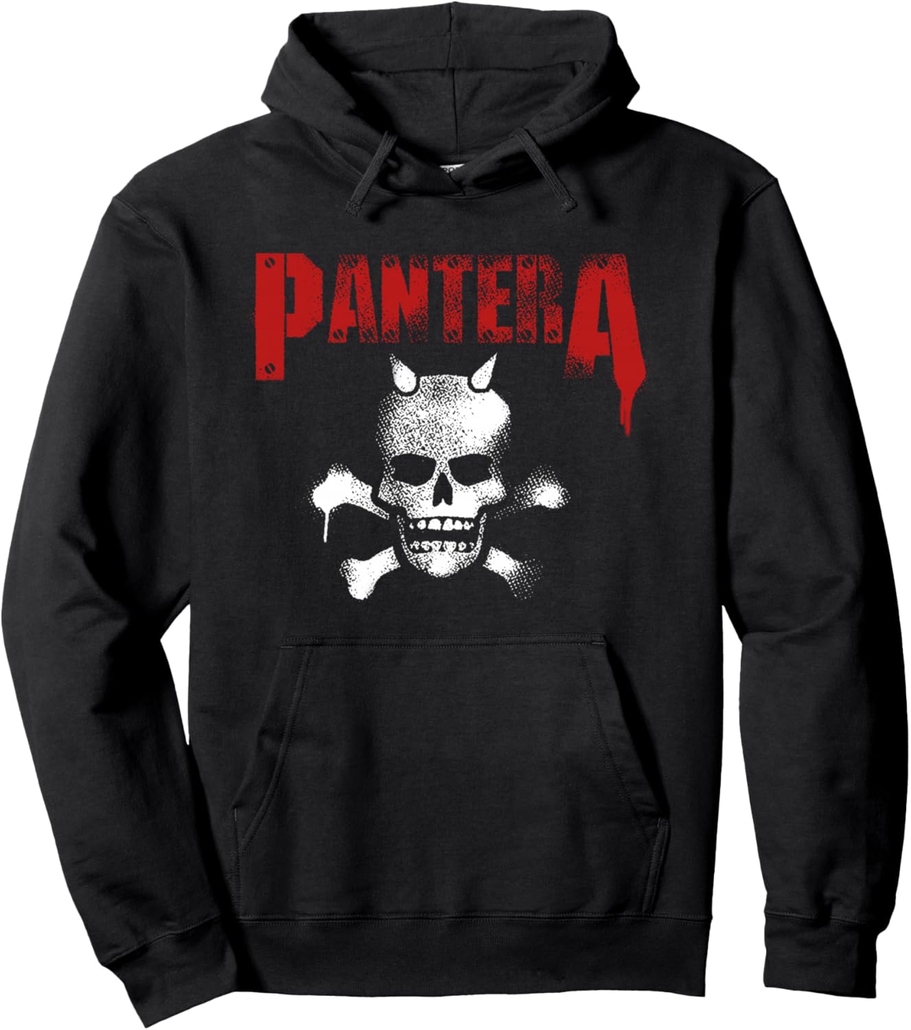 

Официальная толстовка Pantera с трафаретом в виде рогатого черепа, черная, Черный, Официальная толстовка Pantera с трафаретом в виде рогатого черепа, черная