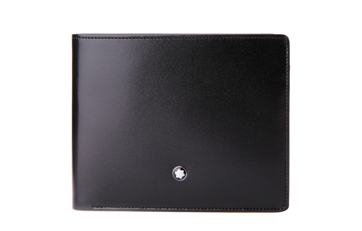 

Кошелек из кожи коровы Meisterstuck с монетницей мужской черный MONTBLANC