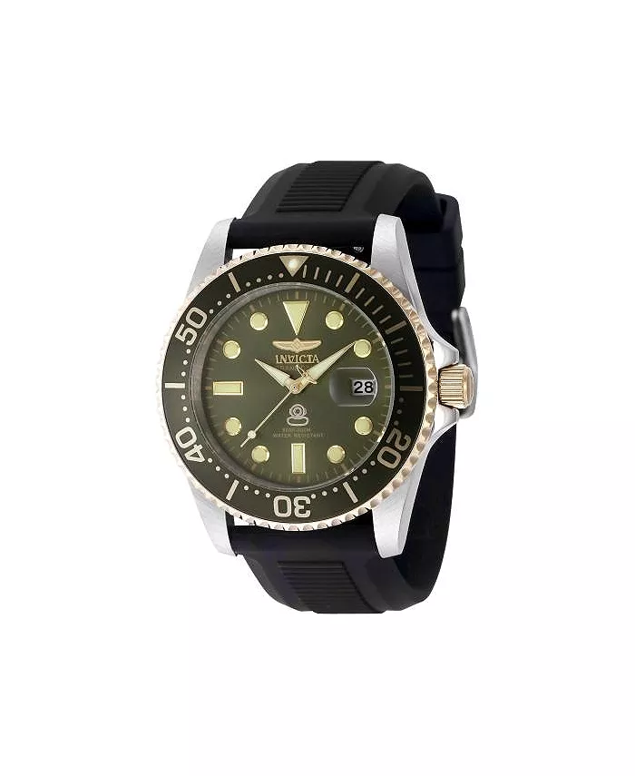 

Мужские часы Pro Diver Quartz 3 Hand Military Green Dial, модель 48217 Invicta, черный