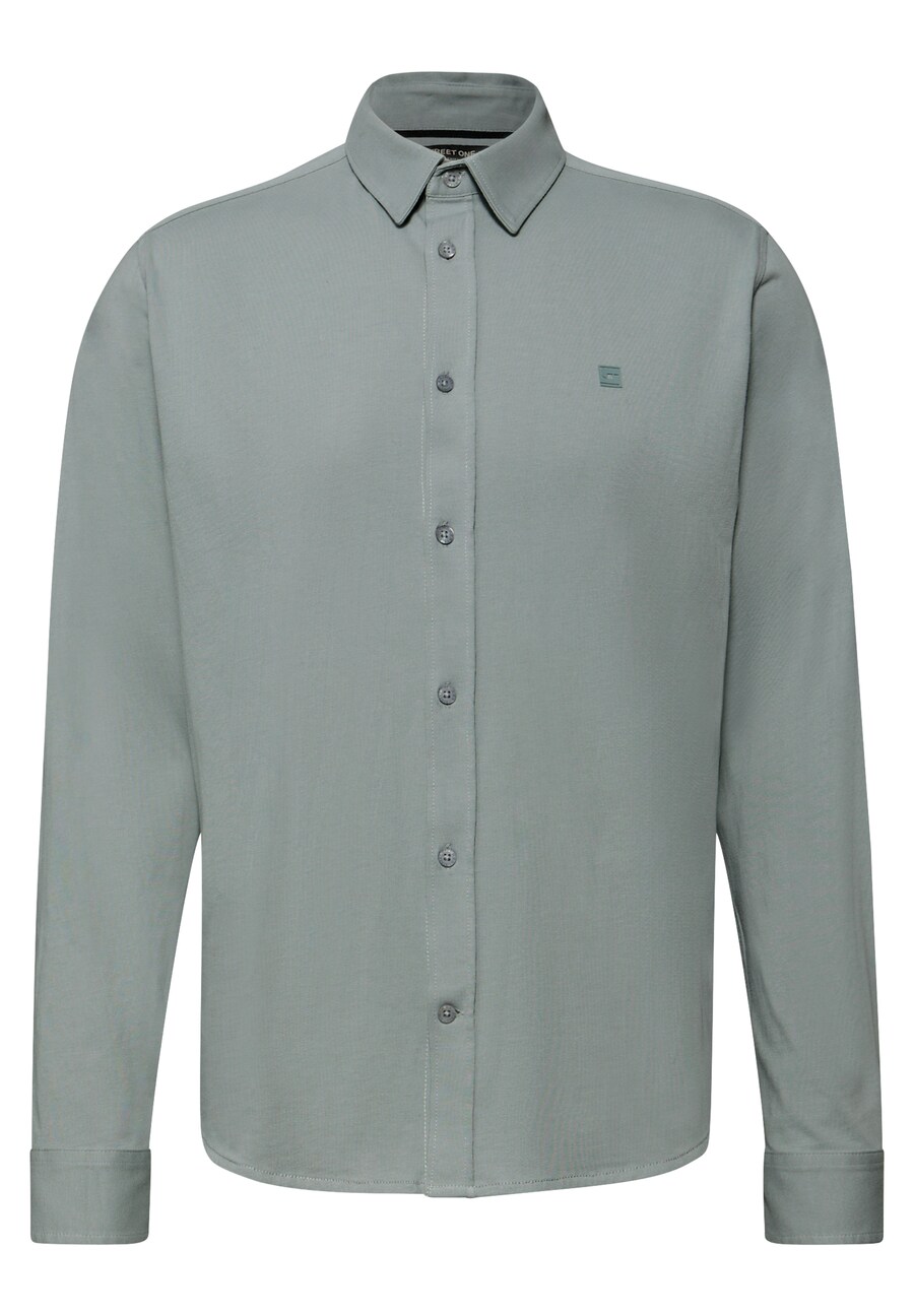 

Рубашка на пуговицах классического кроя Street One MEN, зеленый