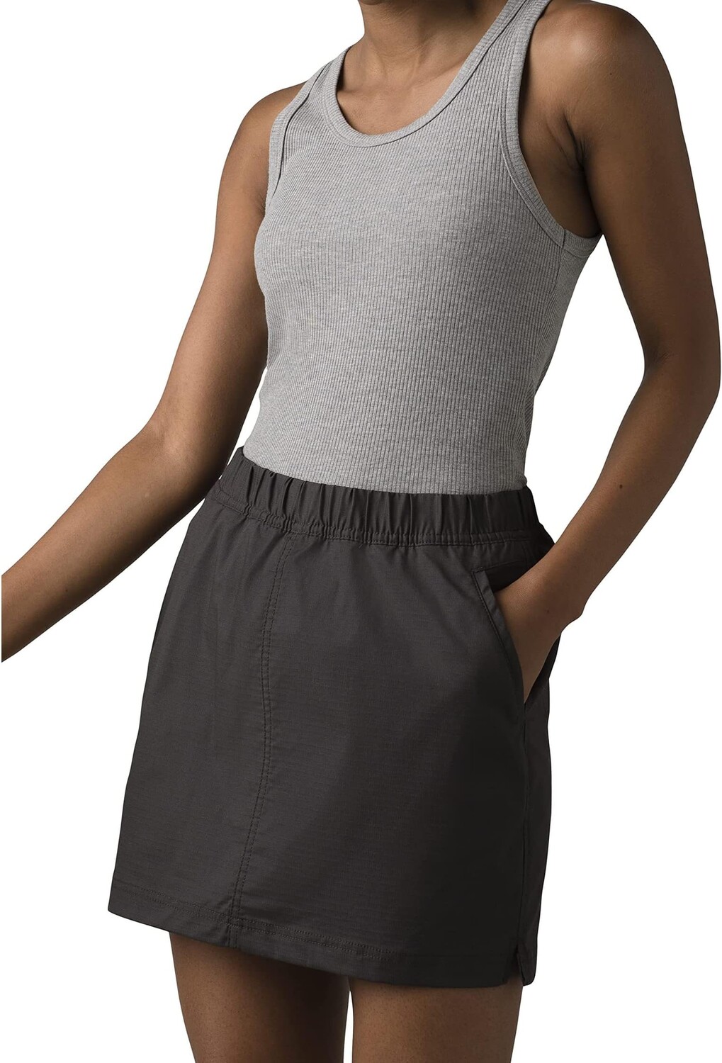 

Двойная пиковая юбка Prana, цвет Charcoal