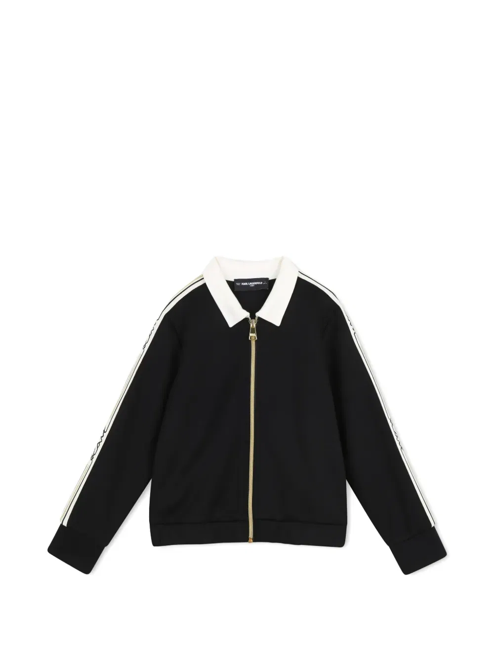 Толстовка на молнии Karl Lagerfeld Kids, черный