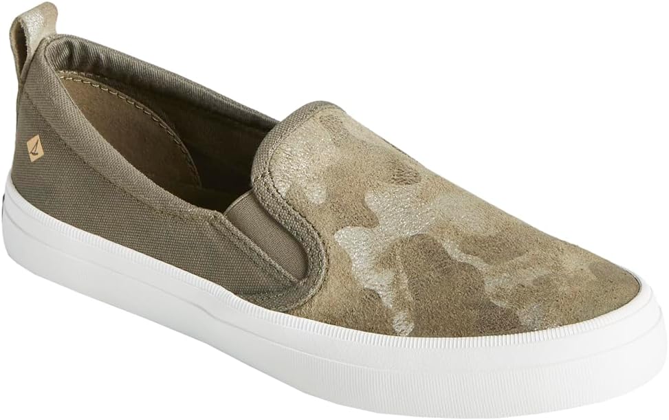 Женские туфли Sperry Crest с двойной эластичной вставкой, оливковый — фото 3