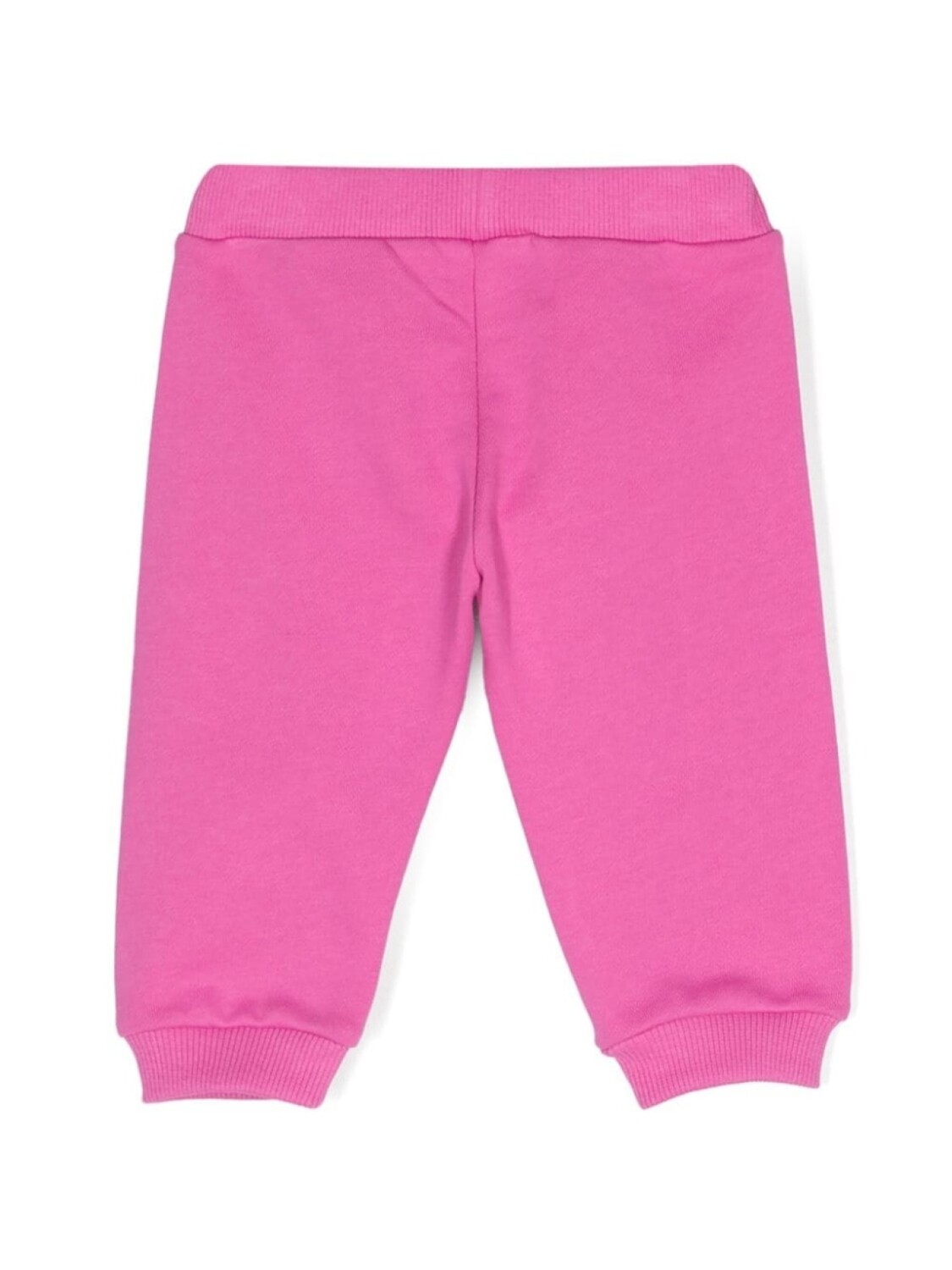 Balmain Kids хлопковые спортивные брюки с логотипом, розовый — фото 2