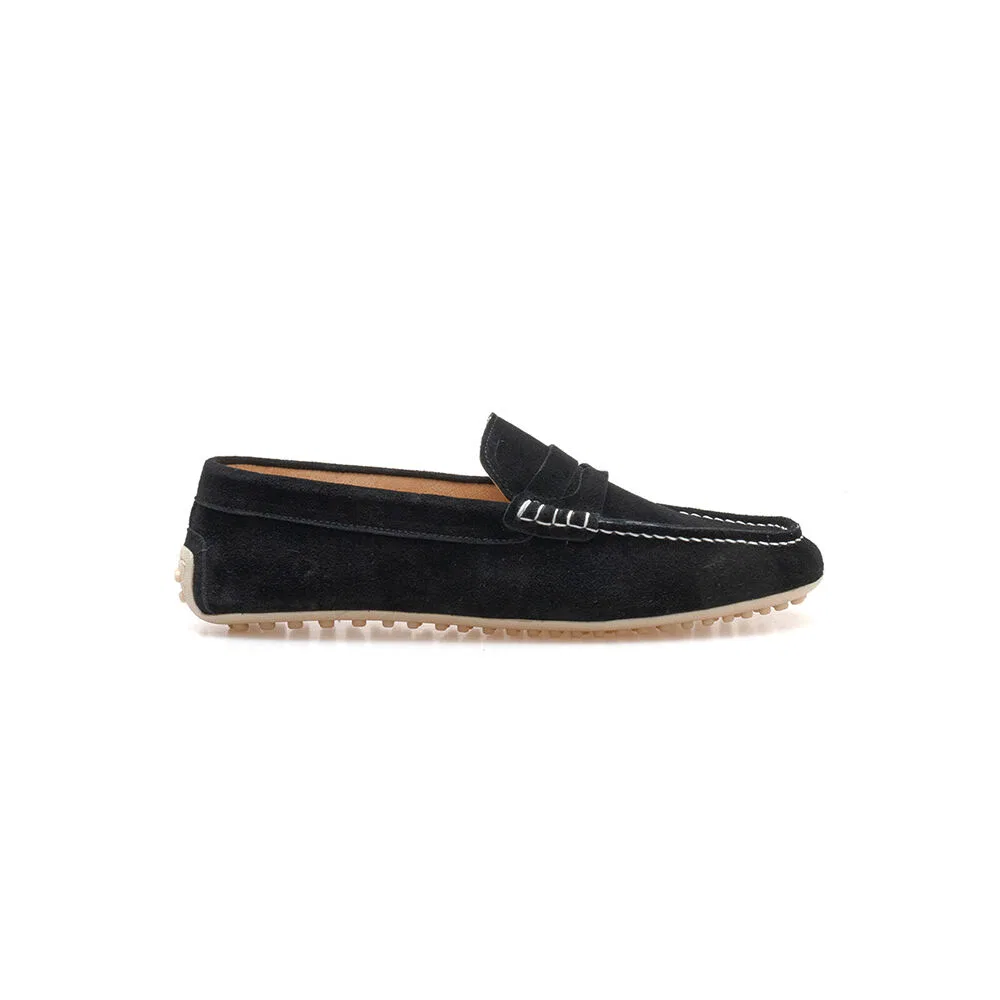 Мужские чёрные лоферы для вождения Alc600 Penny Driving Shoes от Allclassic