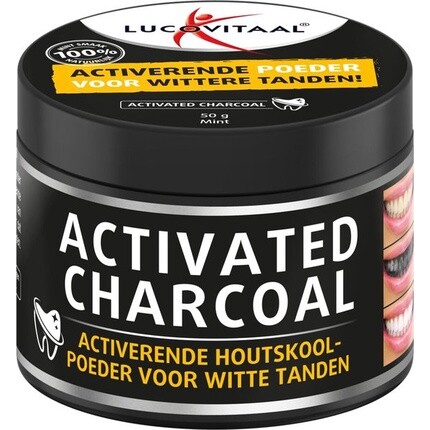 

Lucovitaal - Активированный уголь - порошок активированного угля для белизны зубов - 50 грамм
