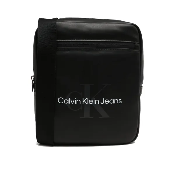 

Мягкая сумка через плечо с монограммой Calvin Klein, черный