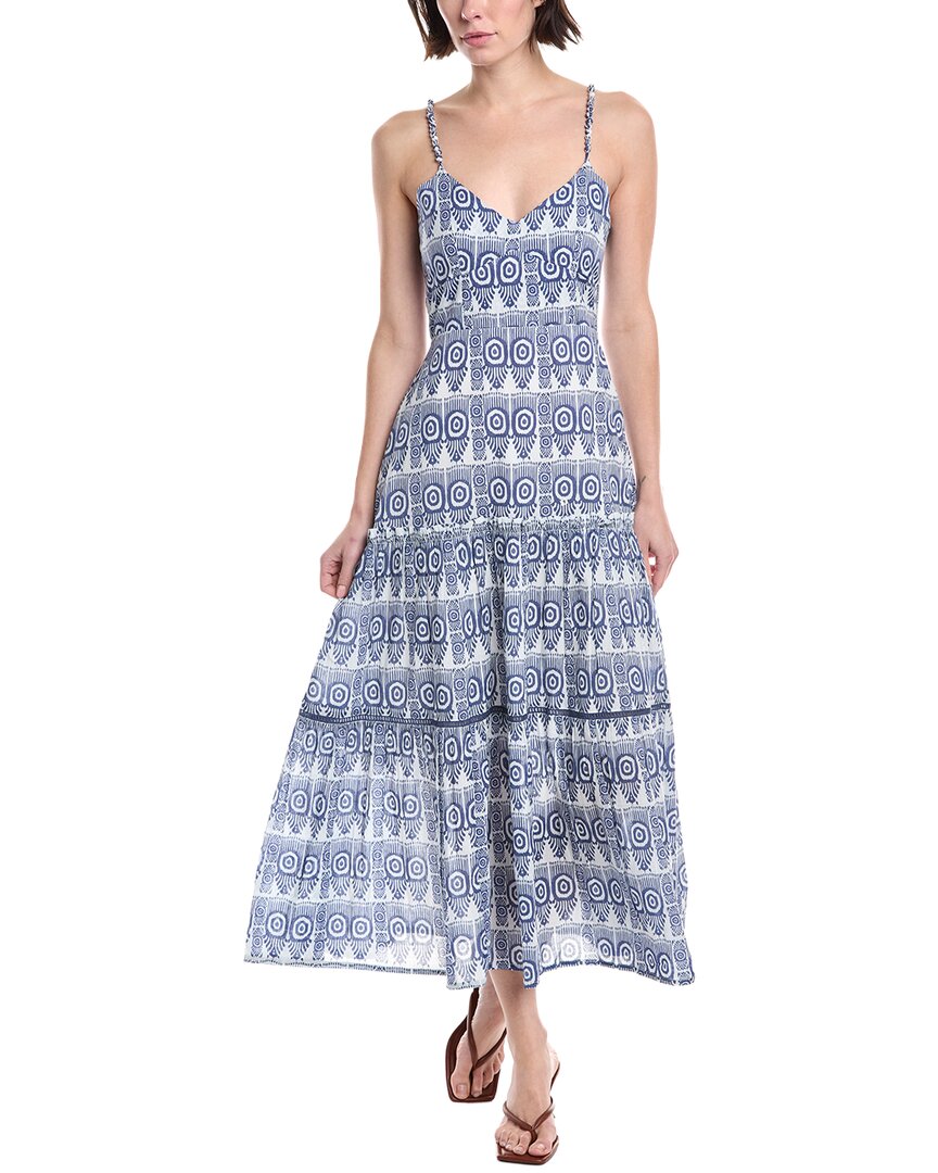 

Платье-миди с принтом «Сад Ро» Ro's Garden, синий